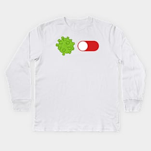 Virus Disabled Kids Long Sleeve T-Shirt